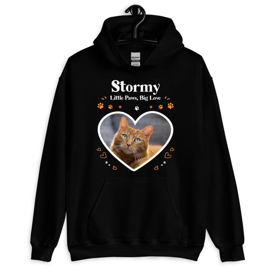 Little Paws, Big Love Personalized Unisex Hoodie