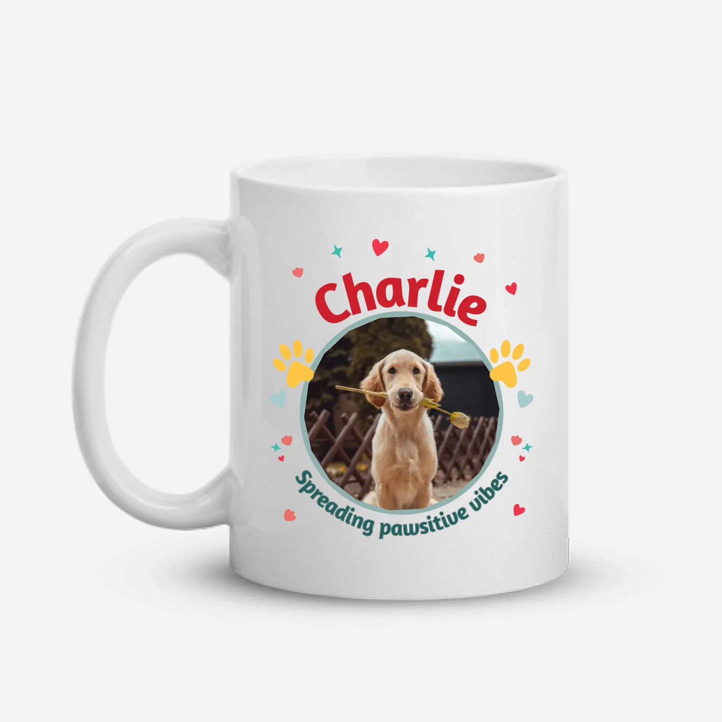 Pawsitive Vibes Personalized Mug